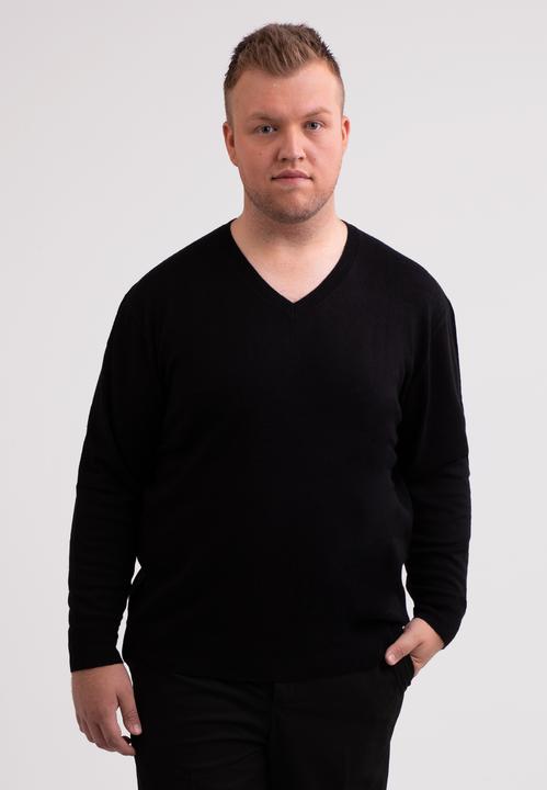 Actual product image Cash-Mere Kaschmir V-Ausschnitt Pullover (4XL)
