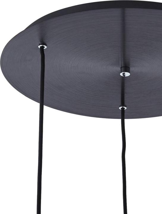 Actual product image Lucande Eirian 3 Cluster pendant light Clear/Black (E27)