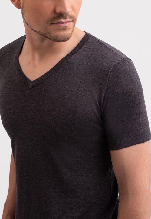 Image du produit Cash-Mere Kaschmir T-Shirt mit V-Ausschnitt (S)