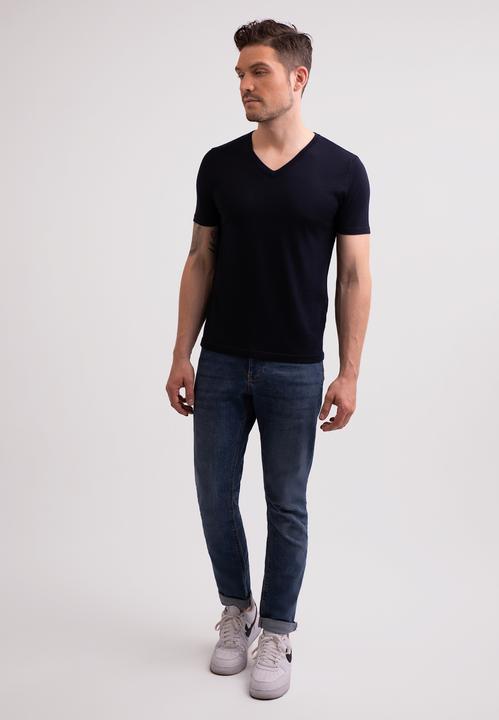 Actual product image Cash-Mere Kaschmir T-Shirt mit V-Ausschnitt (S)