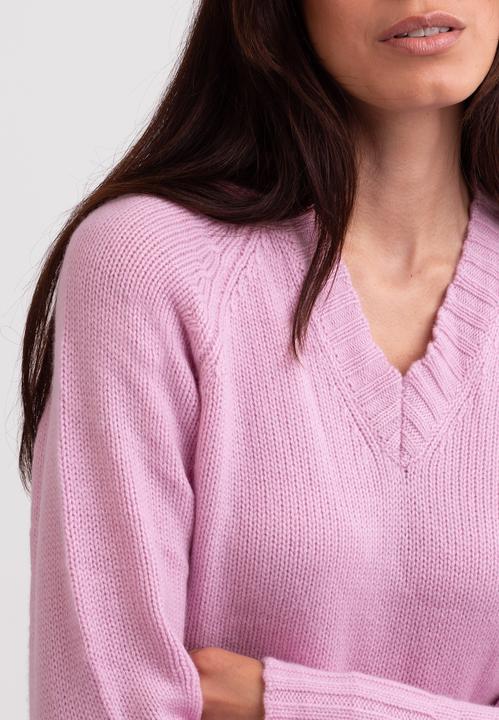 Actual product image Cash-Mere Recycelter Kaschmir V-Ausschnitt Pullover (XS)
