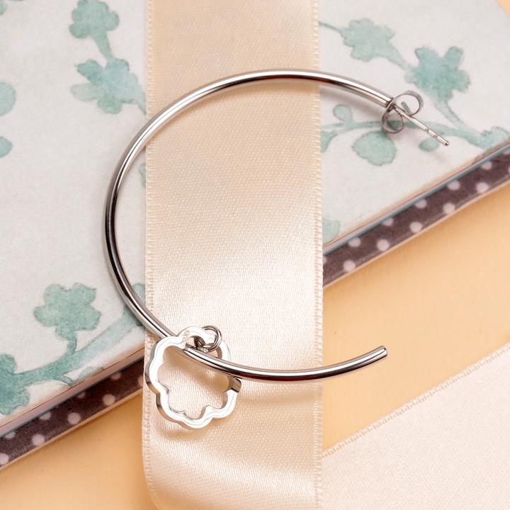 Image du produit La Petite Story Boucle D'Oreille Simple En Acier C Hoop+Le (Acier inoxydable)