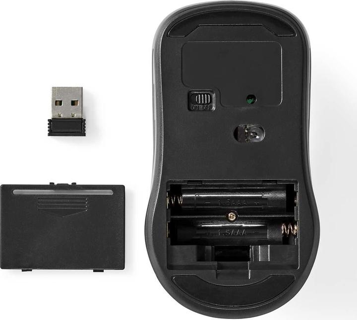Actual product image Nedis Mouse Wireless 800 / 1200 / 1600 DPI Adjustable DPI Number of buttons: 4 Ambidextrous (Wireless)