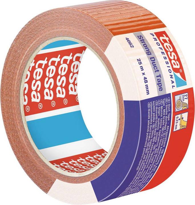 Actual product image tesa duct tape 4662 - Extra strong all-purpose duct tape, 25m x 48mm (48 mm)