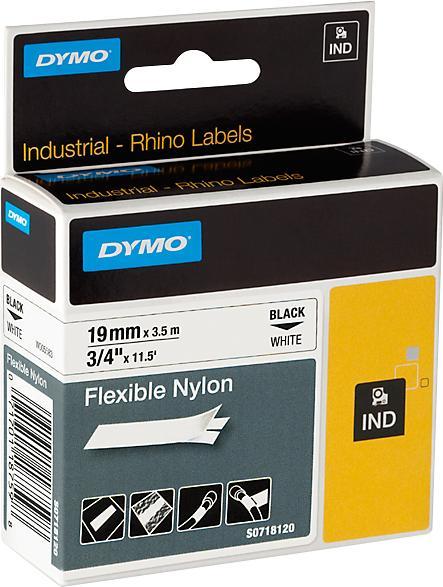 Produktbild Dymo RhinoPRO Flexibles Nylonband (1.90 cm, Weiss)