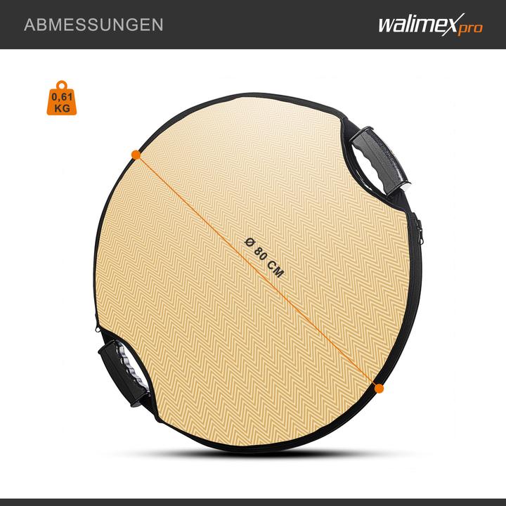 Produktbild Walimex pro Pro 5 in 1 Faltreflektor wavy comfort (Faltreflektor, 80 cm)