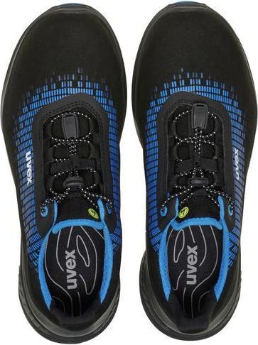 Image du produit Uvex Safety 6830043 Chaussures basses de sécurité S2 Taille (UE) : 43 Bleu, Noir 1 paire (S2, 43)