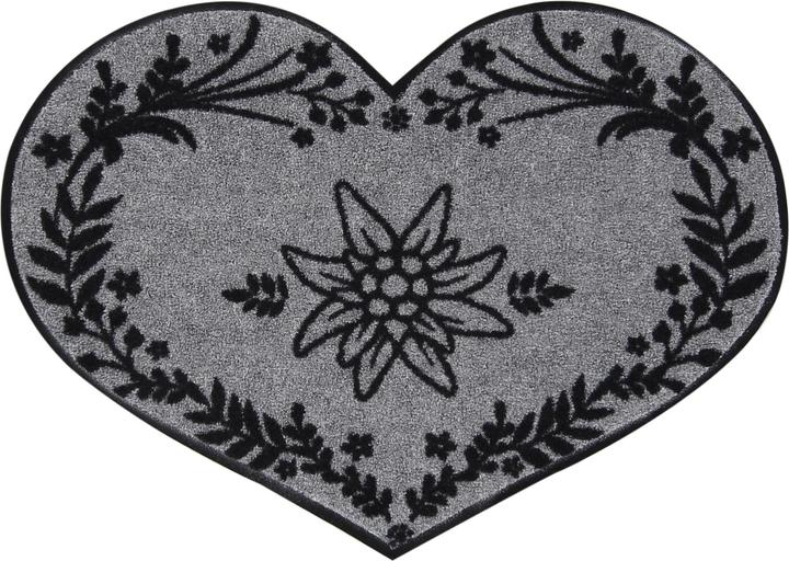 Produktbild Salonloewe Fussmatte «Edelweiss Herz» (50 x 75 cm)