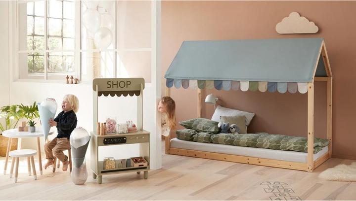 Produktbild Flexa Stoffdach für Cottage Einzelbett Frosty