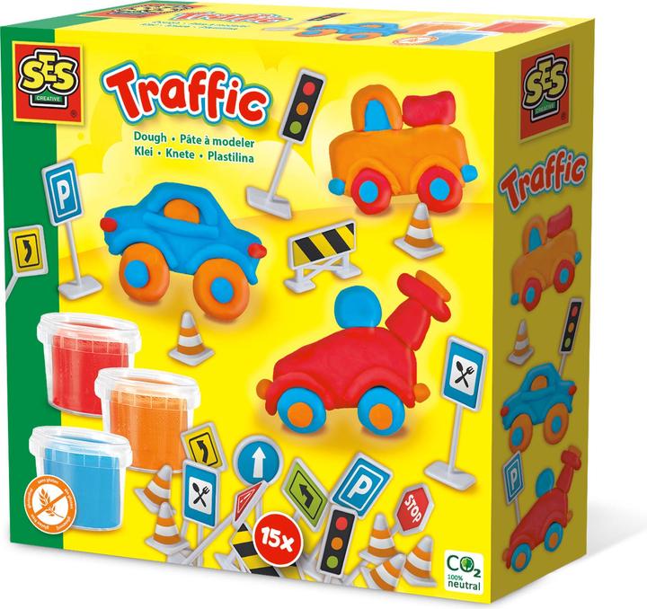 Actual product image Ses Creative Plasticine Set Road Traffic