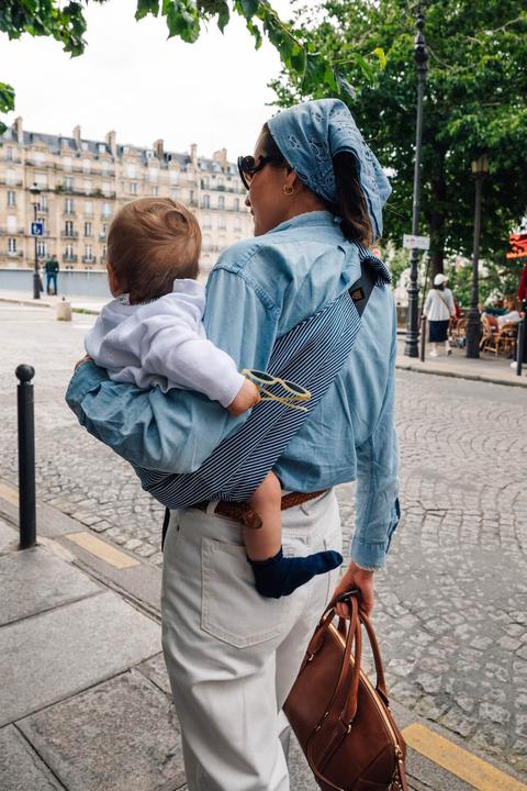 Actual product image Wildride Stripe child carrier (hip carrier)