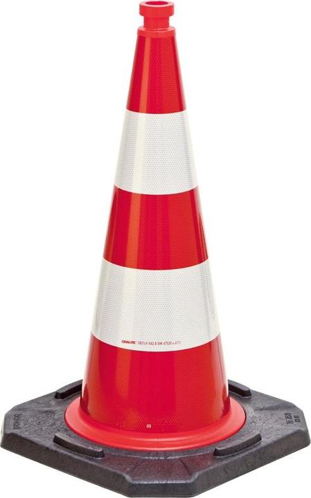 Produktbild HP Autozubehör Leitkegel TL Höhe 500 mm BAST geprüft, 2 Streifen Gewicht 3,20 kg, 33 x 33 cm