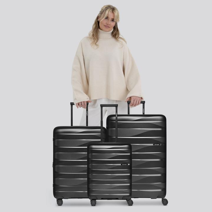Produktbild Bergpfeil Travel 4-Rollen Kofferset 3-tlg. mit Dehnfalte (228 l, XL (ab 115l))