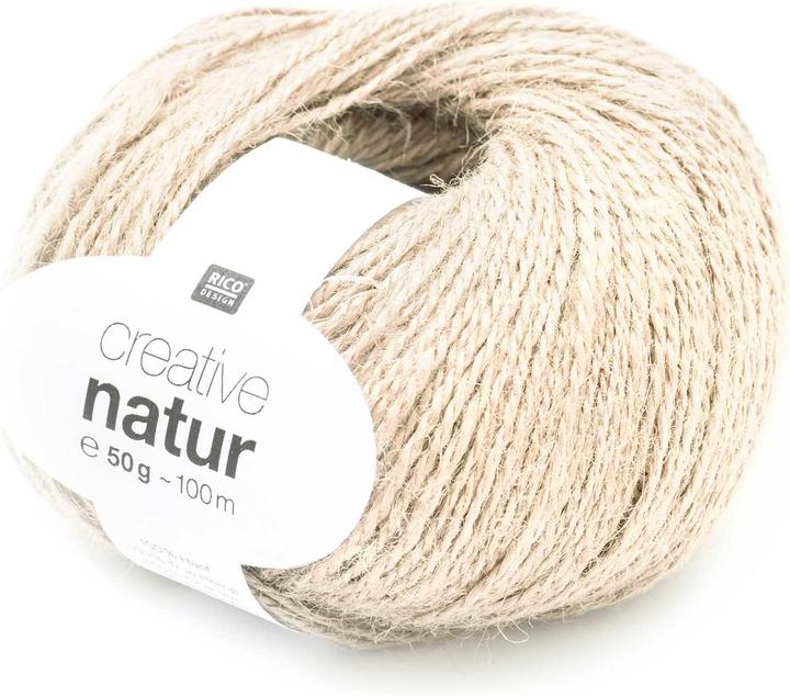 Produktbild Rico Design Wolle Creative Natur 50 g, Crème (100 m)