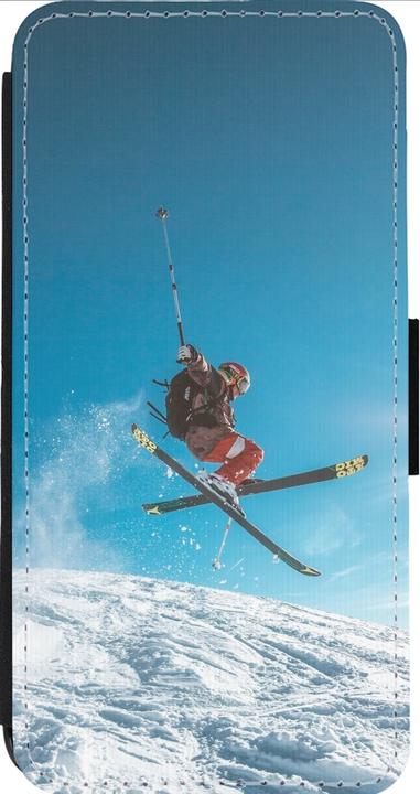 Produktbild PhoneLook Hülle Wallet schwarz Winter 22 Ski Jump (Apple iPhone 13 Pro Max)