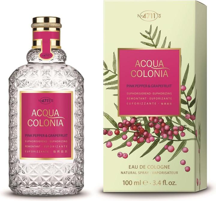 Immagine prodotto Acqua Colonia 4711 4711 Acqua Colonia Eau de Cologne Pepe Rosa e Pompelmo 100 ml (Eau de cologne, 100 ml)