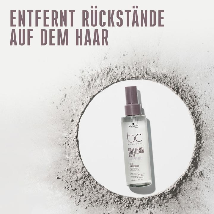Actual product image Schwarzkopf BC Clean Balance - Anti-Pollution Water (150 ml, Liquid shampoo)