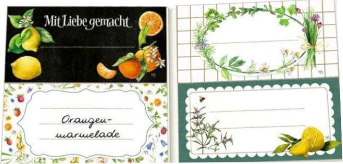 Image du produit Livret d'étiquettes - Étiquettes pour conserves (
