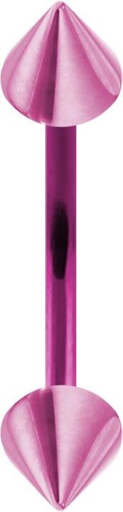 Actual product image Star Piercing Micro banana pink with two cones (without brass)