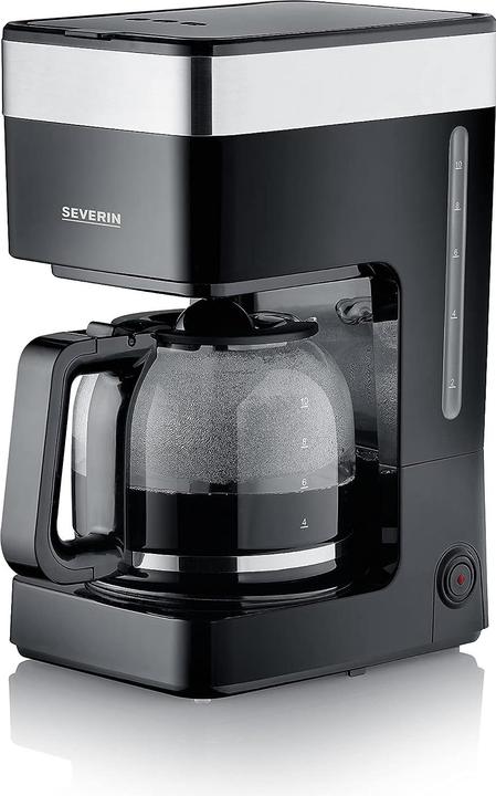 Actual product image Severin KA9263 Filter coffee maker Glass Black / Brushed stainless steel