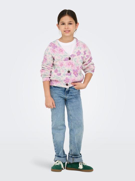 Immagine prodotto Only Locker geschnitten V-Ausschnitt Pullover Strickjacke (122, 128)