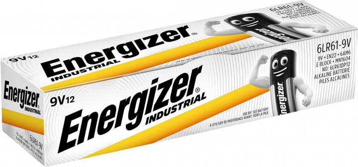 Energizer Industrie (12 pcs, 9V Block, 600 mAh)