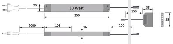 Actual product image Halemeier LED transformers 12 V