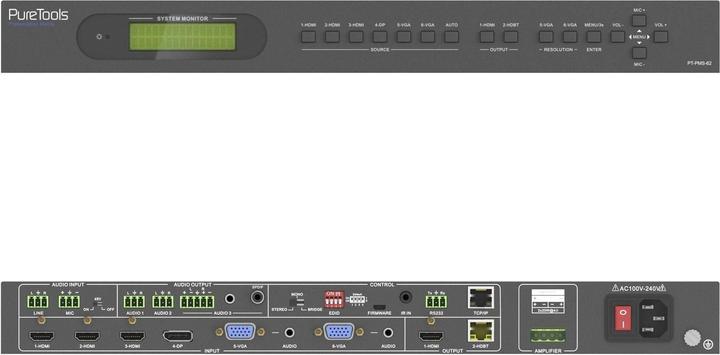 Image du produit Puretools Commutateur matriciel PT-PMS-62 Multiformat HDBaseT