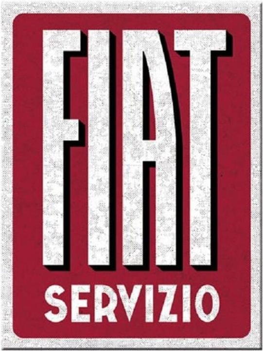 Produktbild Nostalgic-Art Merchandising Haftmagnet Fiat Servizio 1 Stück, Rot/Weiss (1 x)