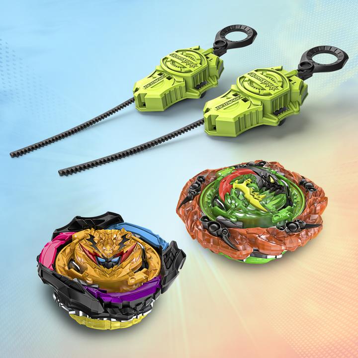 Image du produit Hasbro Beyblade Burst QuadStrike Light Ignite Beyblade Stadium Battle Set (Allemand, Français, Italien, Anglais, Néerlandais, Suédois, Norvégien, Polonais)