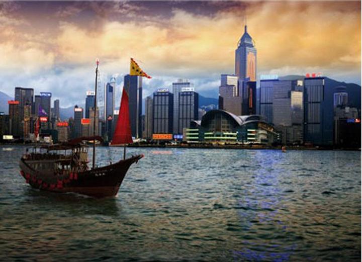 Actual product image D-Toys Puzzle 1000 View of Hong Kong (1000 pieces)