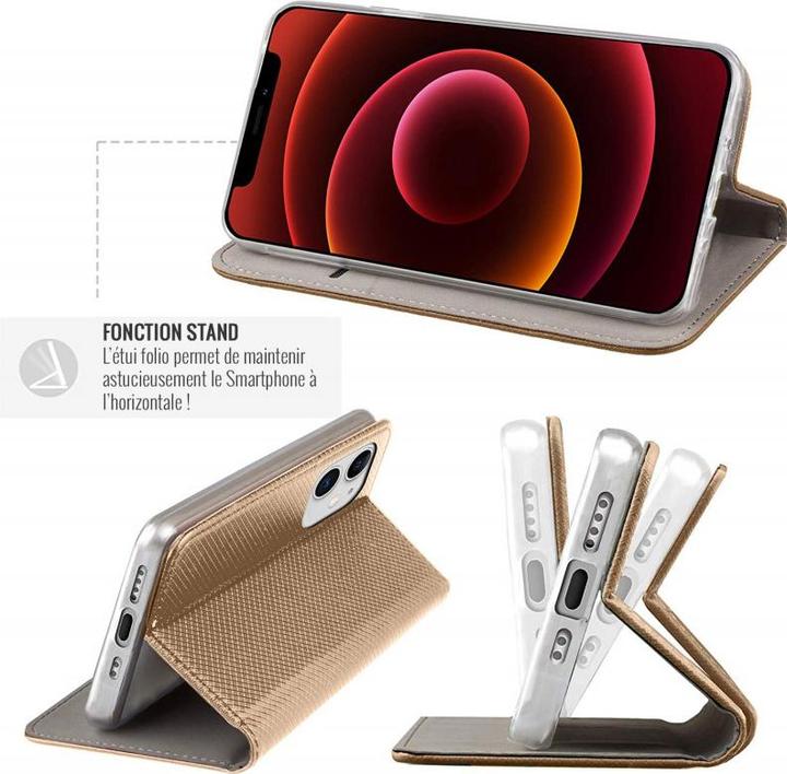 Produktbild OEM Smart Magnet Hülle für iPhone 15 Pro 6,1" gold (Apple iPhone 15 Pro)