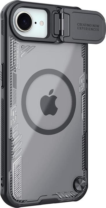 Image du produit Nillkin Iceblade Prop Magnetische Hülle mit Objektivabdeckung und Ständer für iPhone 16e - Schwarz (Apple iPhone 16e)