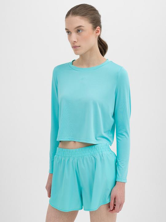 Actual product image 4F Koszulka damska longsleeve F218 niebieska 4FWSS24TFLOF218 33S M (M)