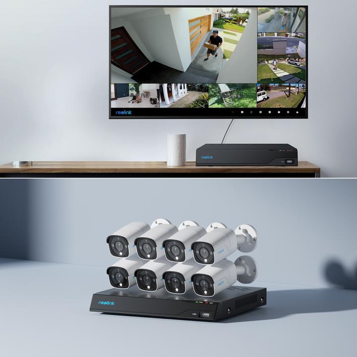 Actual product image Reolink NVS16-8MB8 - 4K Security System, 16-Channel NVR, 24/7 Recording, Person/Vehicle/Animal Detection (3840 x 2160 pixels)
