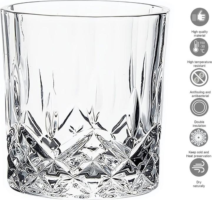 Produktbild Intirilife 6x Kristallglas 200ml (2 dl, 6 x, Whiskygläser)