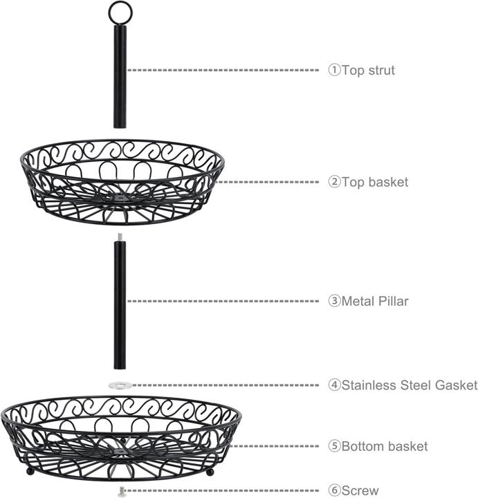 Actual product image Intirilife Obstkorb Etagere