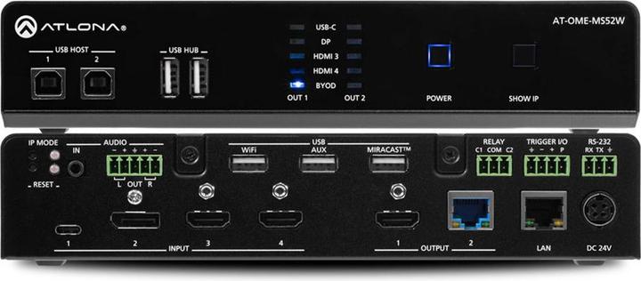 Produktbild Atlona Omega 5 x 2 4K multi-format switch HDMI, USB-C and DisplayPort