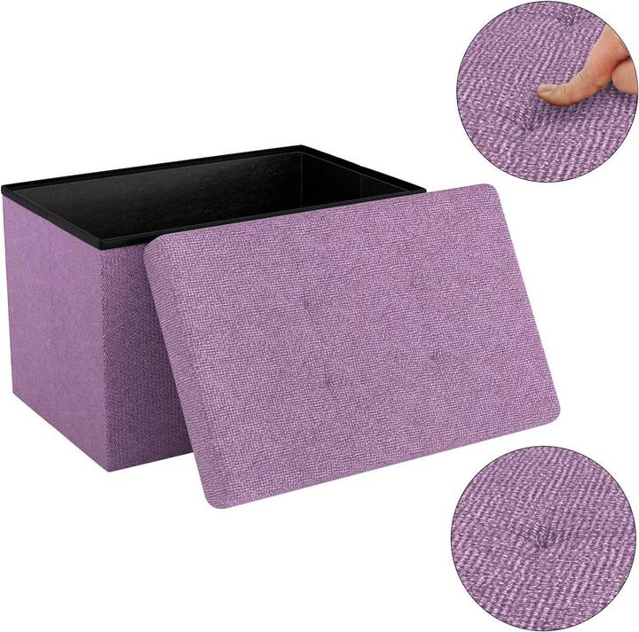 Produktbild Intirilife Sitzbank 49x30x30 cm LOTUS ROSA (49.30 cm)