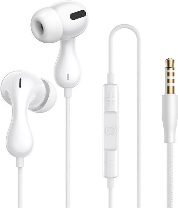 Actual product image Baseus Encok HZ20 Kopfhörer Kabelgebunden im Ohr Anrufe/Musik Weiss (Cable)
