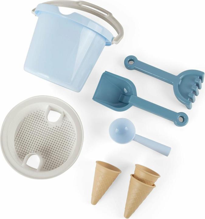 Blauw, Grijs, Beige