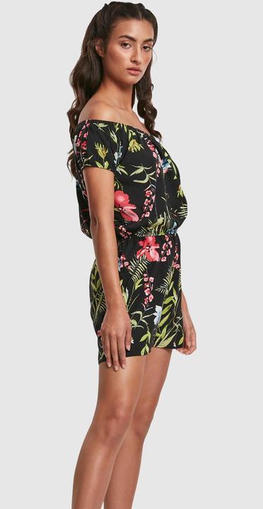 Actual product image Urban Classics Ladies AOP Off Shoulder Short Jumpsuit (4XL)