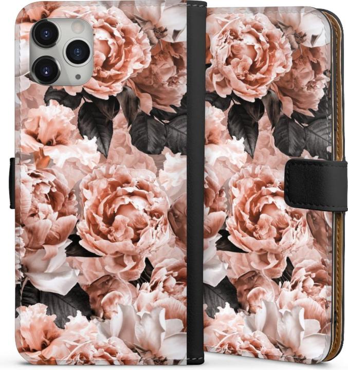 Produktbild DeinDesign Tasche für Apple iPhone 11 Pro Max Handy Flip Case Wallet Cover Handytasche Leder Blume Rose (Apple iPhone 11 Pro Max)