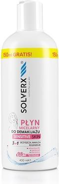 Actual product image Solverx Sensitive Skin Micellar Face Make-Up Remover 250ml (Cleaning cloths, 250 ml)