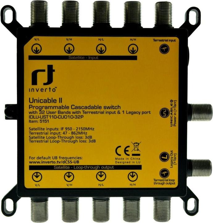 Produktbild inverto Unicable II Multischalter 32 Teilnehmer 1 Ausgang 1 Eingang (Multischalter)