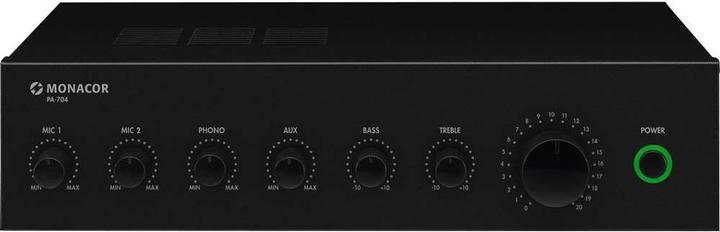 Monacor PA-704 ELA Amplifier 70W 4-Channel (Amplifier)