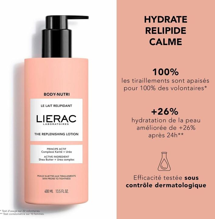 Produktbild Lierac BODY NUTRI The Replenishing Lotion 400ml (Körpermilch, 400 ml)