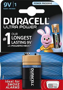 Actual product image Duracell 9 V block battery Alkali-Mang (1 pcs., 9V Block)