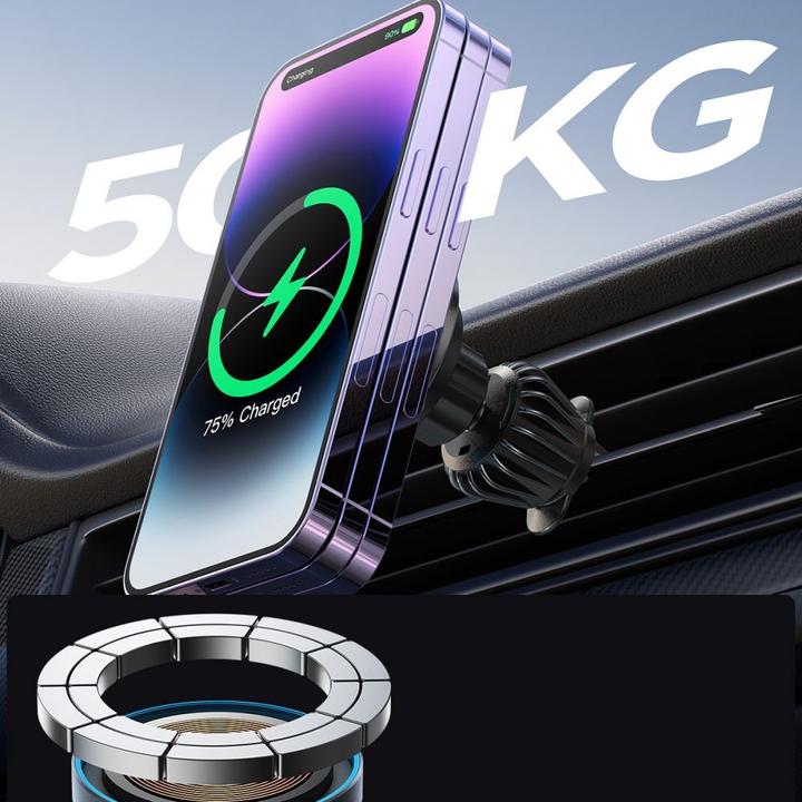 Actual product image Joyroom Magnetic Wireless Car Charger Holder