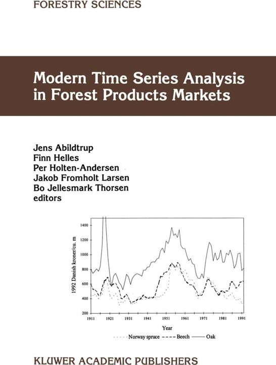 Produktbild Modern Time Series Analysis in Forest Products Markets (Jens Abildtrup, F. Helles, Bo Jellesmark Thorsen, Per Holten-Andersen, Jakob Fromholt Larsen, 2012)